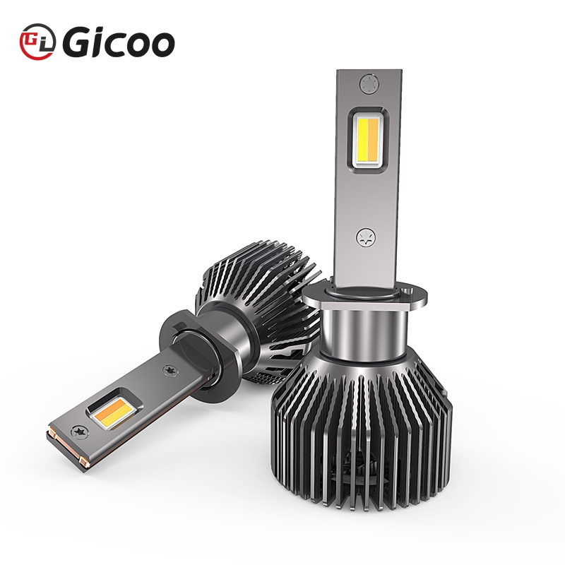 Gicoo AI18 New High Power 6000K LED Headlight APP Control 140W H7/H1/H11/HB3/HB4/9012 Universal Fitment Car Headlights