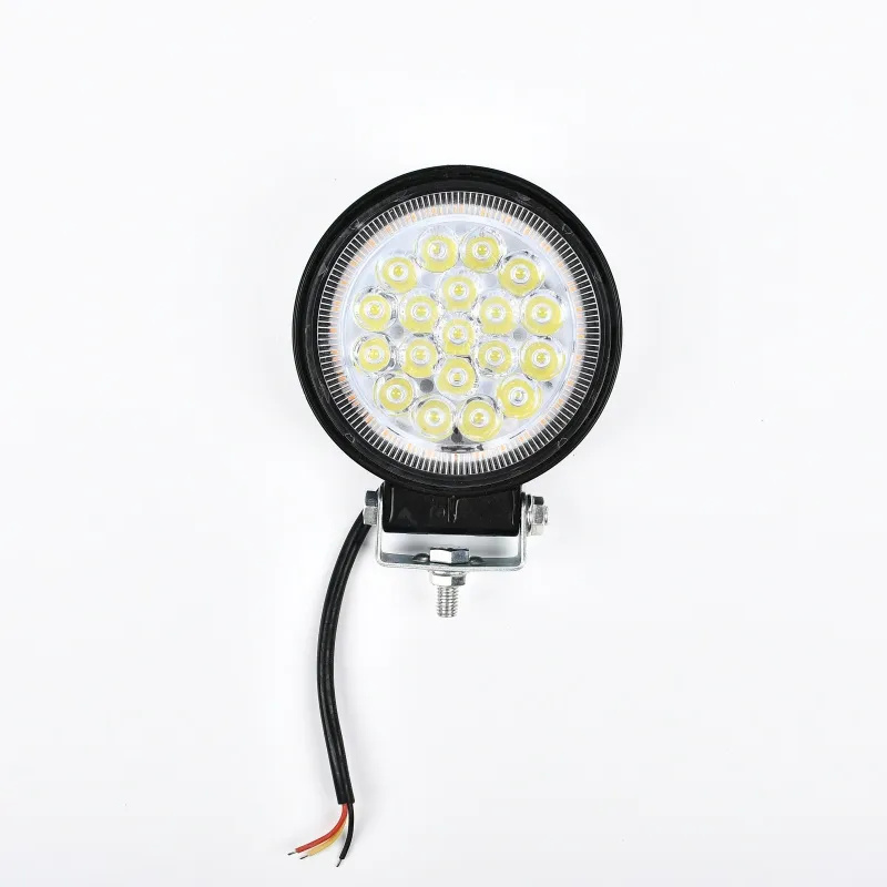 Cross-Border Engineering Maintenance Mechanical Vehicle Front Headlights Color Modification LED Electronic Elliptical Motorcycle Lights