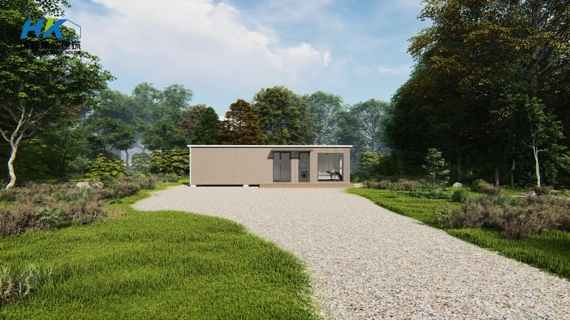 Container home exterior view