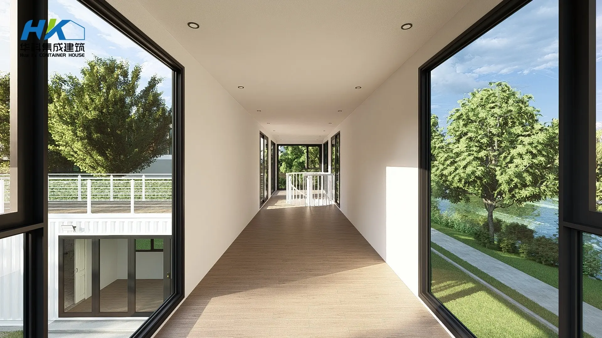 Minimalist interior design container home