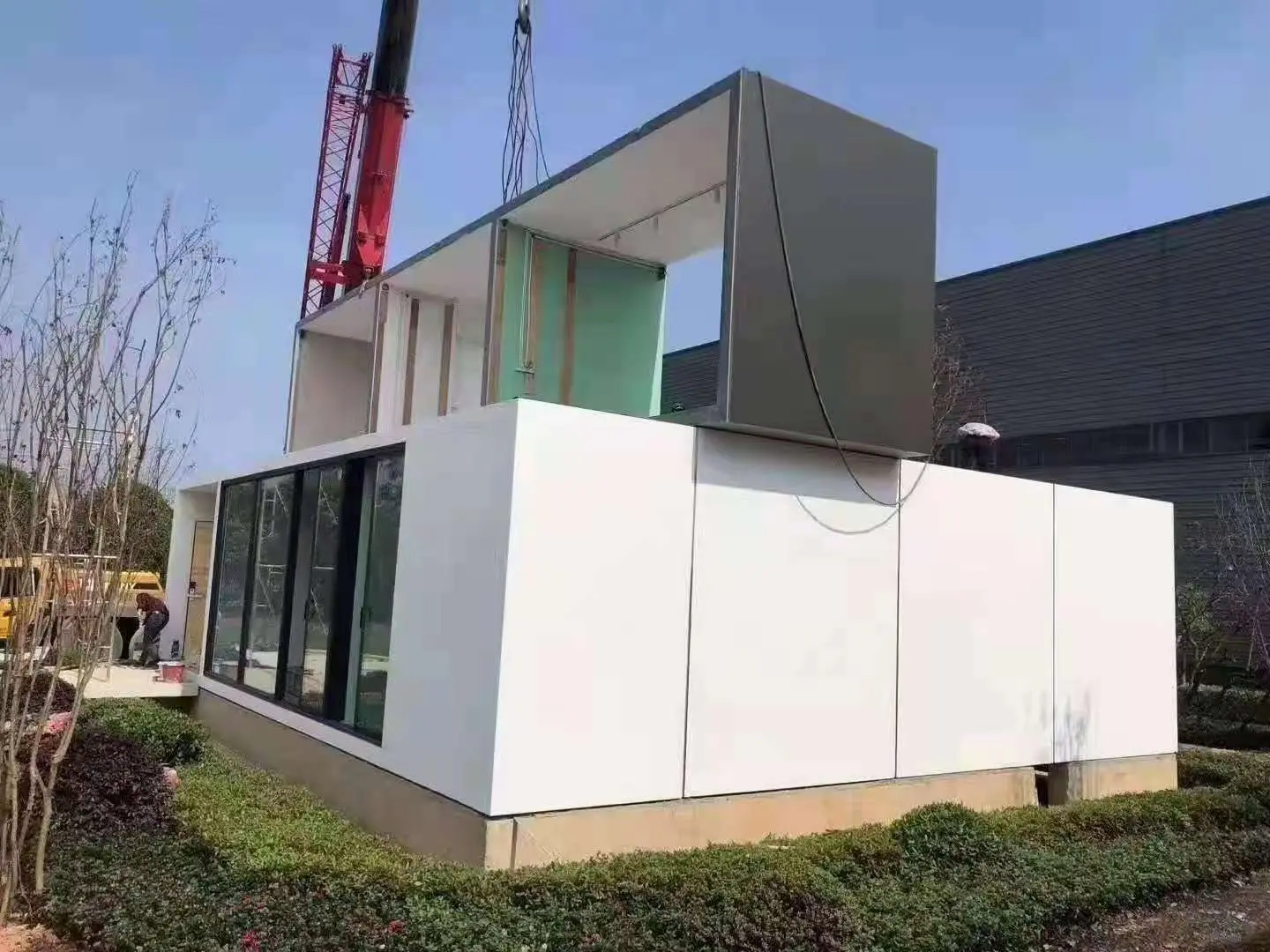 Wholesale Steel frame modualr modern design prefabricated house .  Factory, Product