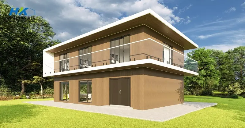 High-Quality A Modern Architectural 2 floors Luxury Prefabricated-Building Container Customized Village house Factory, Products
