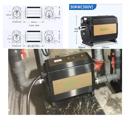 Electricity pool heater