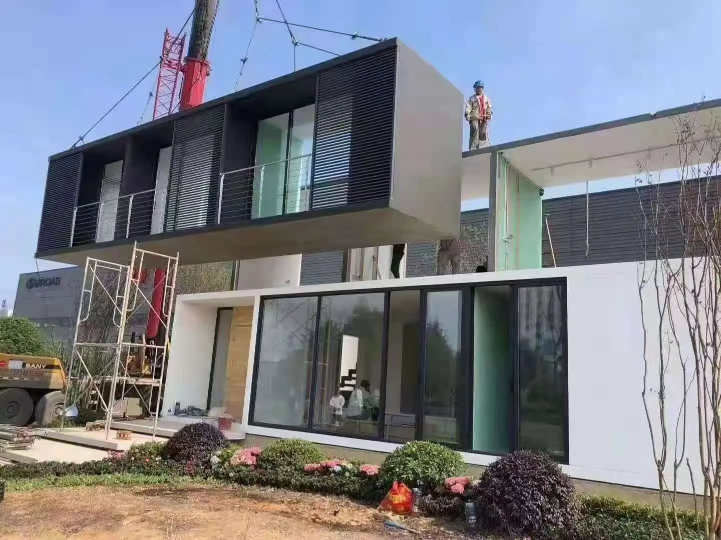 Wholesale Steel frame modualr modern design prefabricated house .  Factory, Product