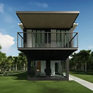 OEM New Luxury 4*40ft Villa Customizable Prefabricated building Container House home