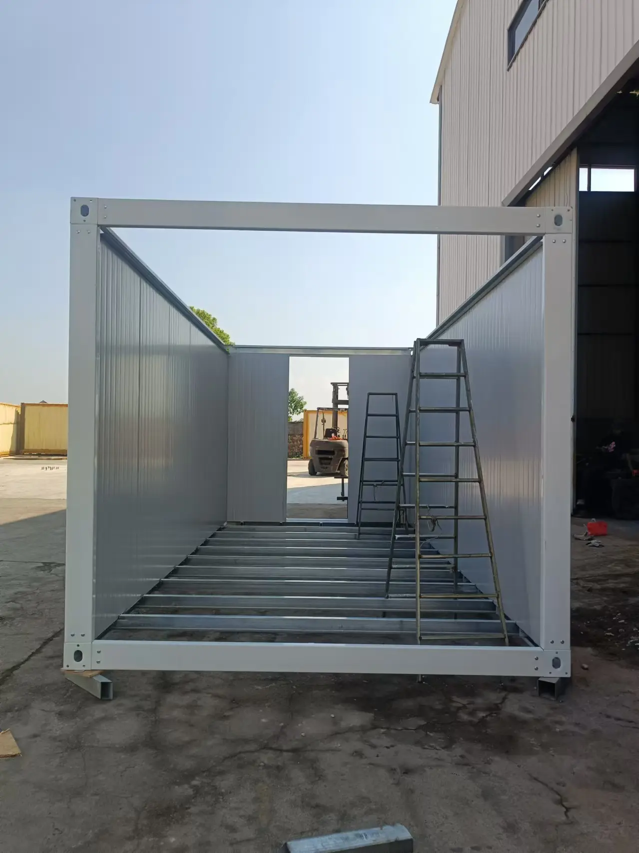 Temporary Container House exterior view