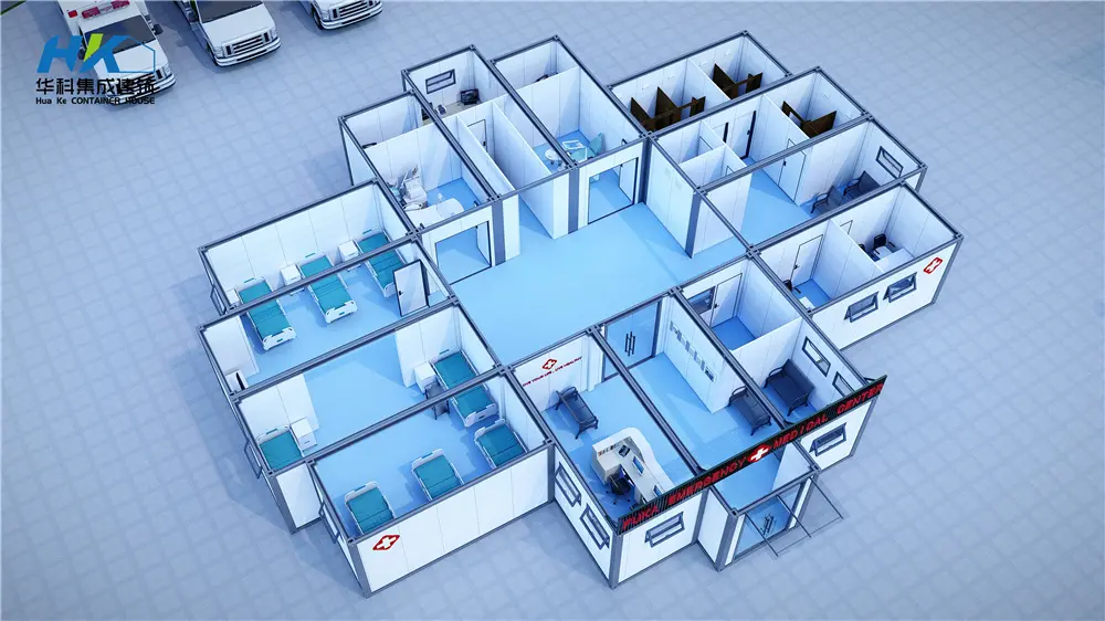 High-Quality Quick Built and Affordable Prefabricated/Prefab/Modular/Movable Container House for Hospital Products, Supplier