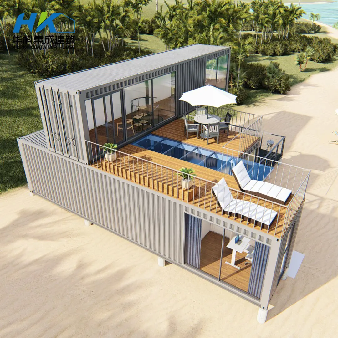 Custom 3*40ft Two Story Modular Prefabricated Shipping Container Home Factory, Pricelist