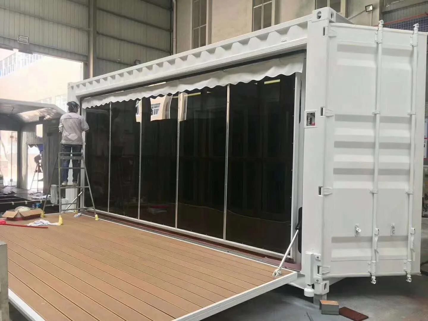 High-Quality Professional China  Portable Container House - 20ft expandable shipping container shop/coffee shop .  - HK prefab Pricelist, Products