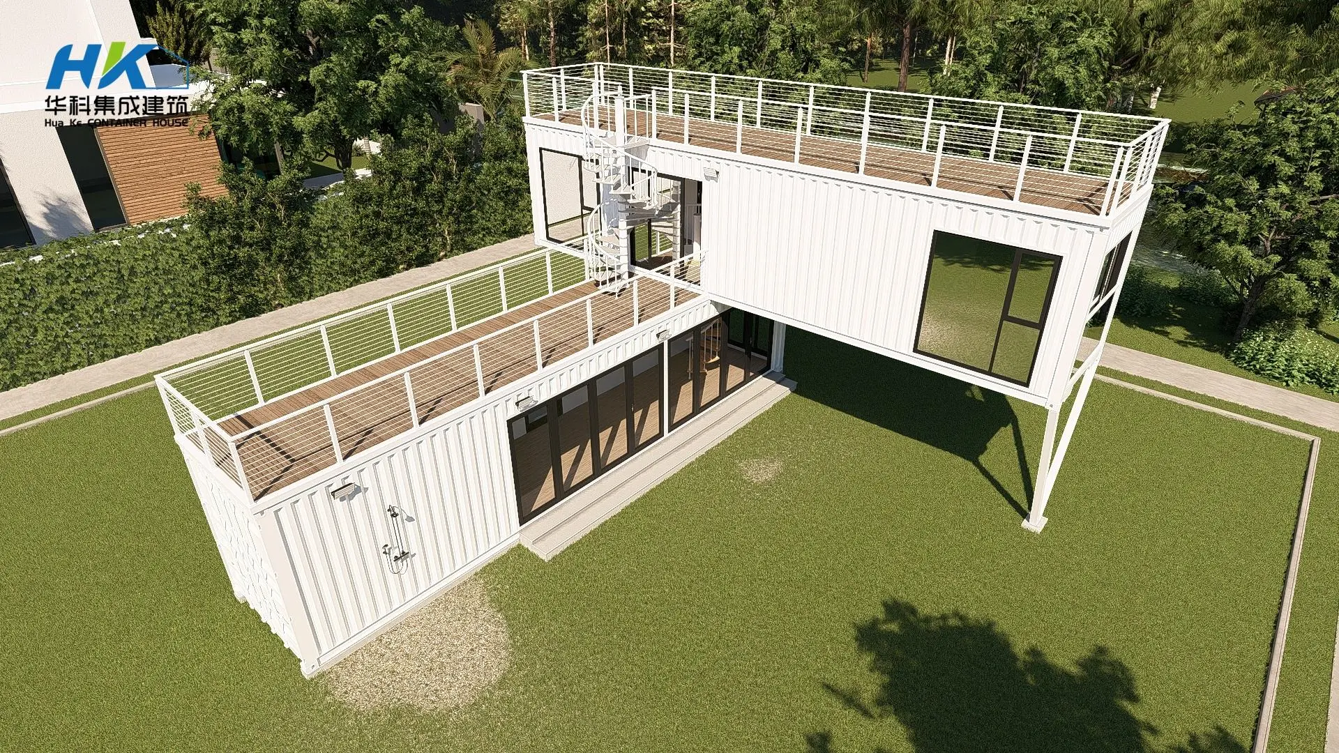 High-Quality 40FT Two-Storey Luxury Ready-Made 2-Bedroom Modern Prefabricated Prefab Modular Shipping Living Container Villa House Home Building Quotes, Suppliers