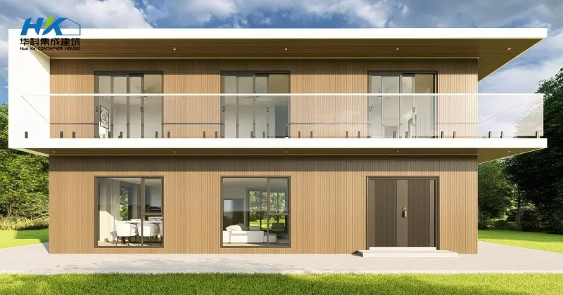 High-Quality A Modern Architectural 2 floors Luxury Prefabricated-Building Container Customized Village house Factory, Products