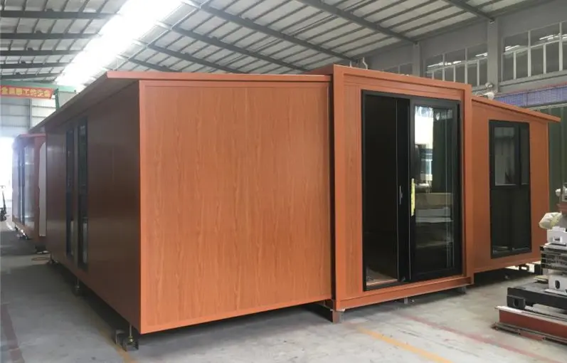 Expandable Container House Wood Finish