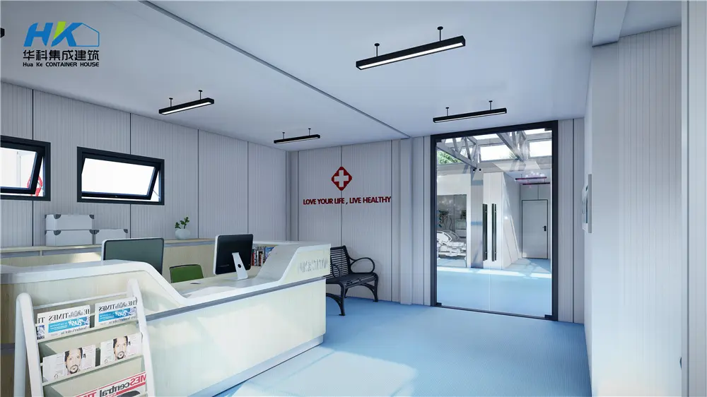 Modular Clinic Design Rendering 3