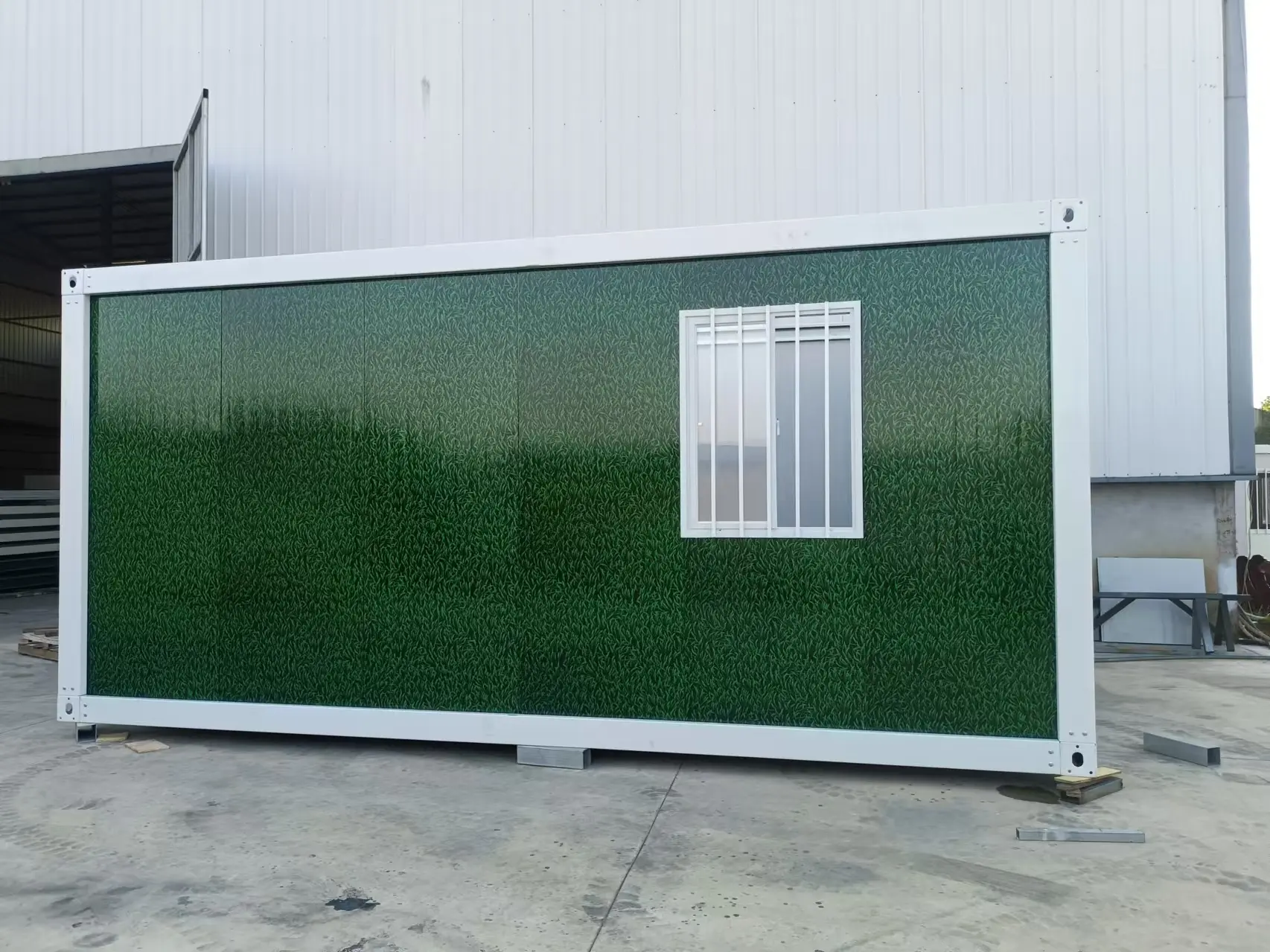 Container house setup view