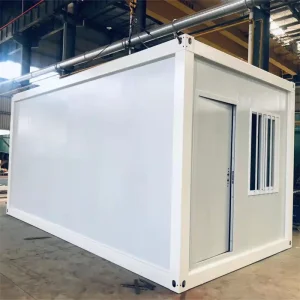 Flat pack low cost fast built container house for labor camp