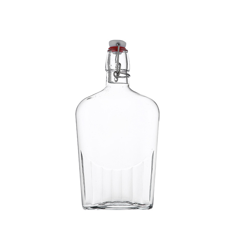 240ml 480ml Clear Swing Top Glass Bottle for Juice Water Kombucha Wine Beer Brewing