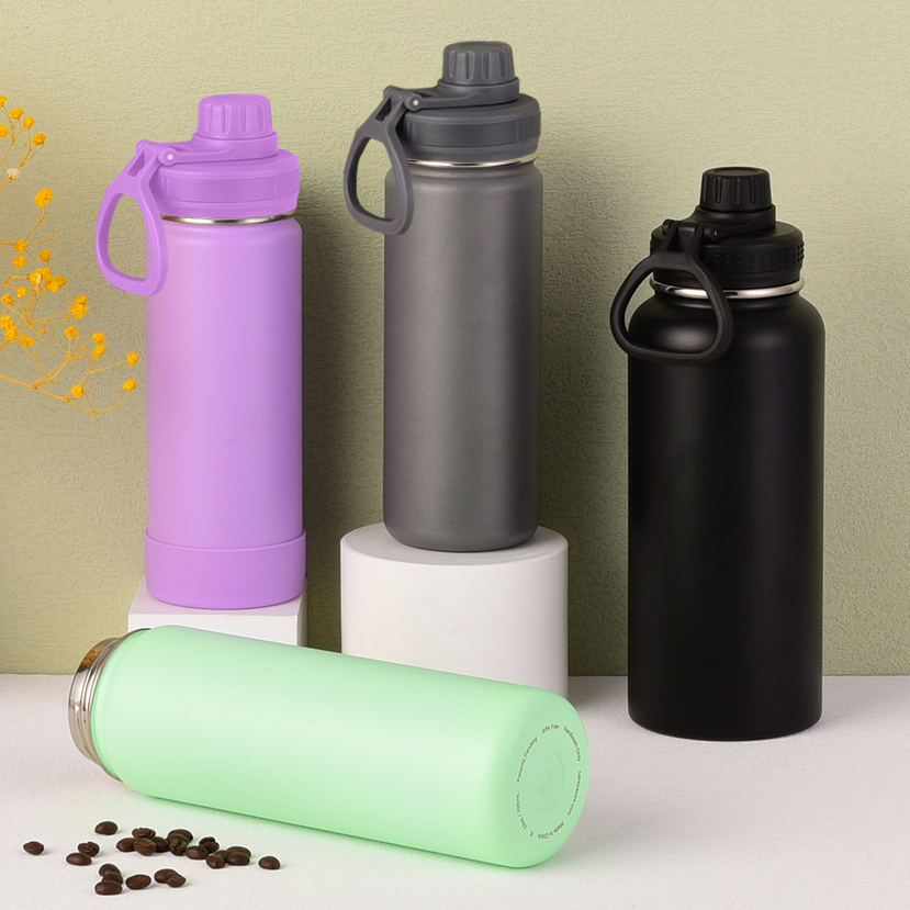 New ODM 360 Degree Direct Drinking Lid Double Wall 304 Stainless Steel Wide Mouth Water Bottle Hot Selling Vacuum Flask