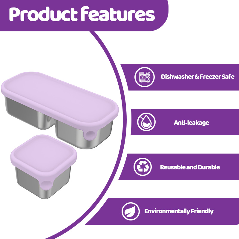 Aohea OEM ODM Stainless Vacuum Insulated Large Theros for Hot Food with 3 Stackable Storage Containers and Lunch Bag Hot &amp; Cold Soup Wide Mouth Theros Lunch Jar