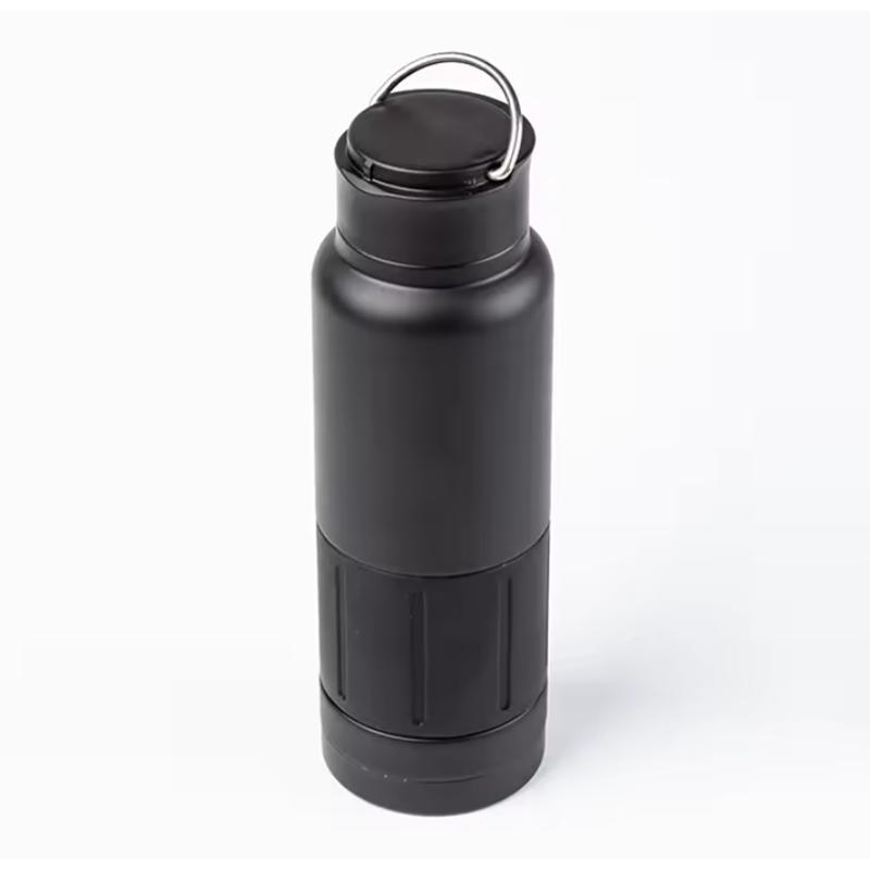 Stainless Steel Thermal Insulation Water Bottle Vacuum Flask with Handle