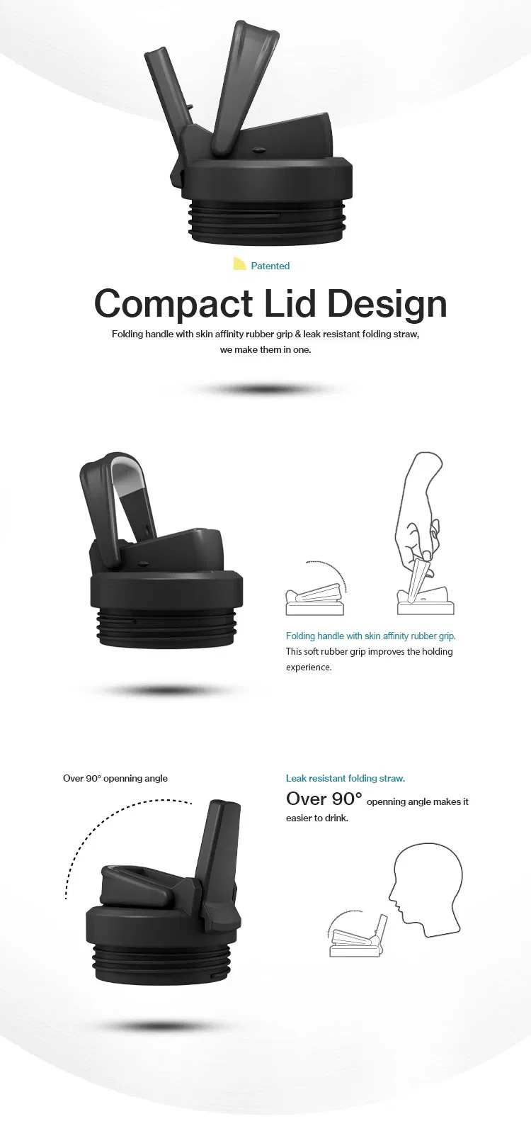 Leak Proof Straw Lid