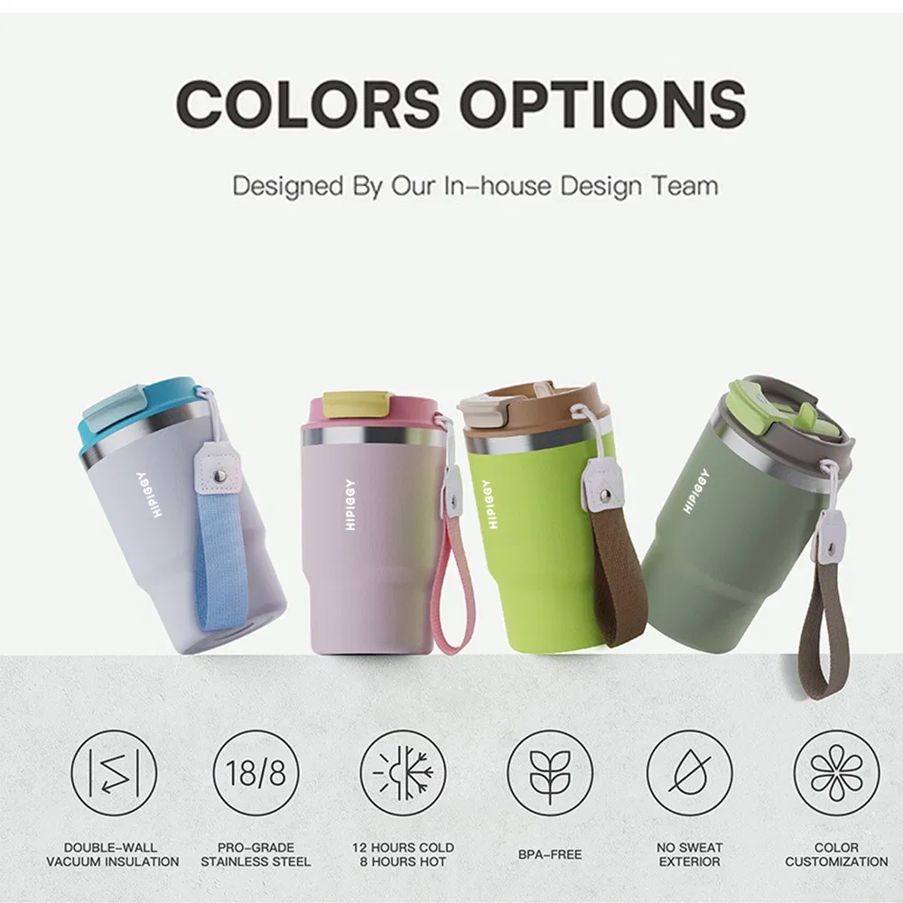 Premium Stainless Steel Coffee Tumbler - BPA Free Travel Mug 16oz