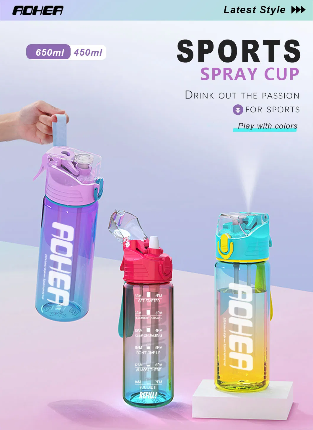 Portable Plastic Water Bottle
