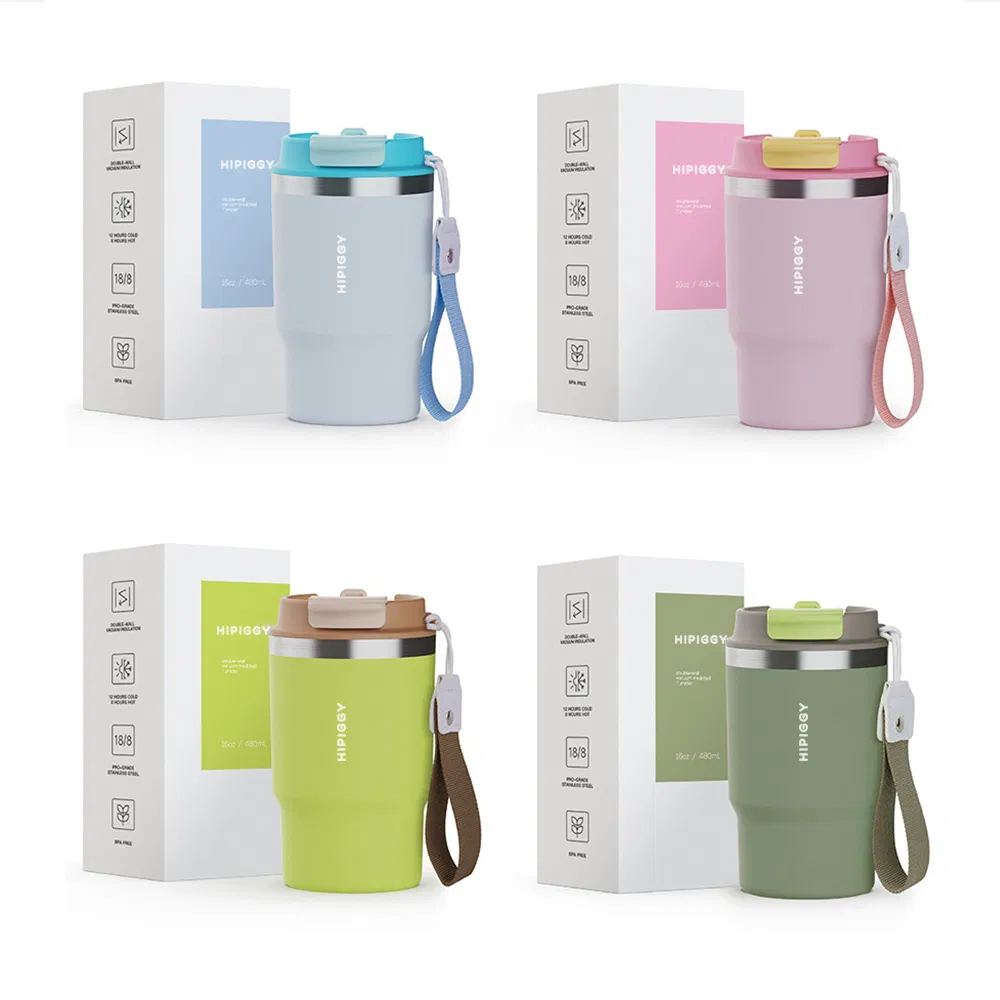 Premium Stainless Steel Coffee Tumbler - BPA Free Travel Mug 16oz