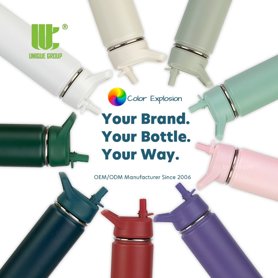 32oz Wide Mouth Stainless Steel Water Bottle Double Wall Vacuum Insulated Flask with Handle BPA Free for Outdoor Travel and Gym