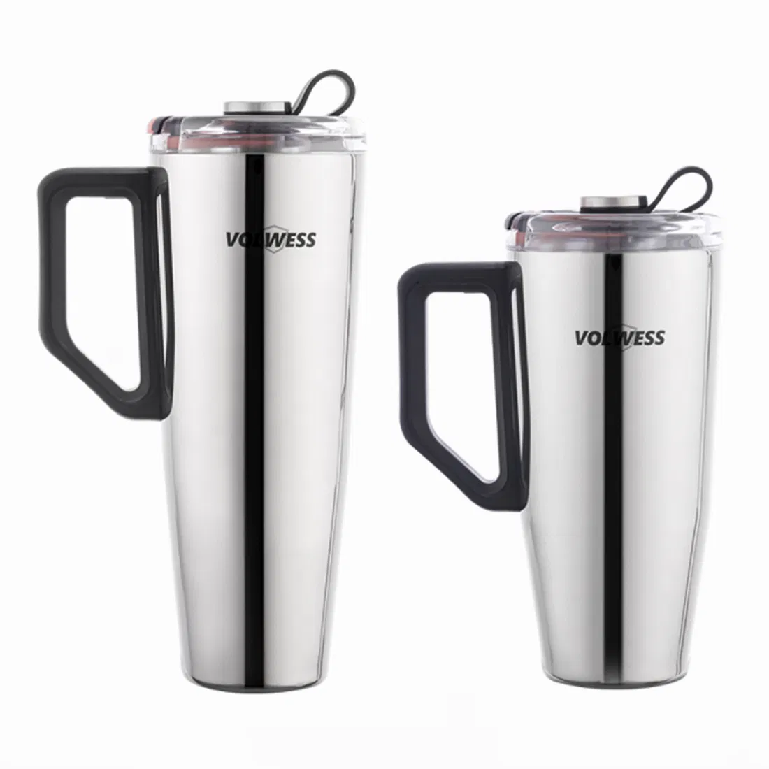 Volwess Custom 40oz Coffee Insulated Travel Tumbler with Handle Freesip