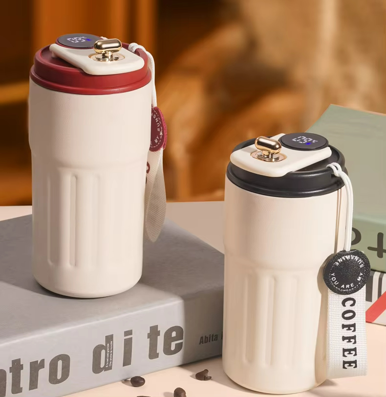 Insulated Smart Drink Ware Smart Coffee Tumbler with Temperature Display Lid