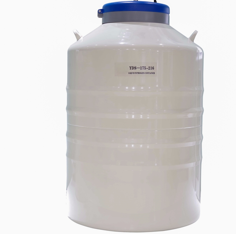 216mm Wide Mouth Liquid Nitrogen Cylinder 65L-175L Auto-Pressure Relief Low Evaporation Safe for Lab/Clinic Use Dewar Flask