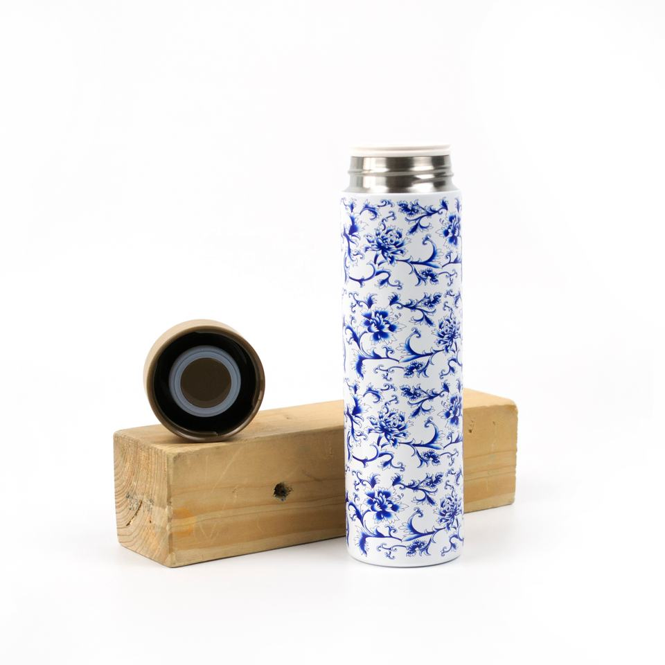 400ml Stainless Steel Water Bottle BPA Free Wide Mouth Leakproof Tea Cup Coffee Muginsulated Straight Thermoes Vacuum Flask