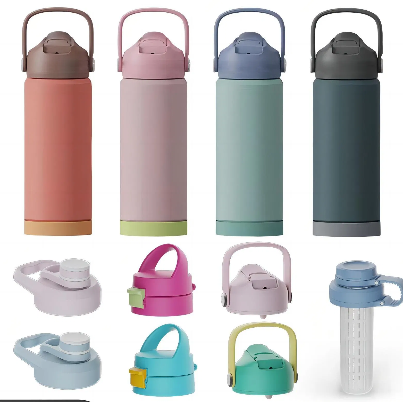 Customizable Stainless Steel Thermal Water Bottle Thermos Vacuum Flask with Diverse Colors Ideal for Sports and Office
