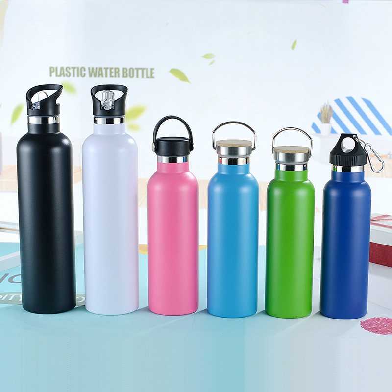 Stainless Steel Thermos Double Wall Outdoor Reusable Vacuum Flask Sport with Different Lids