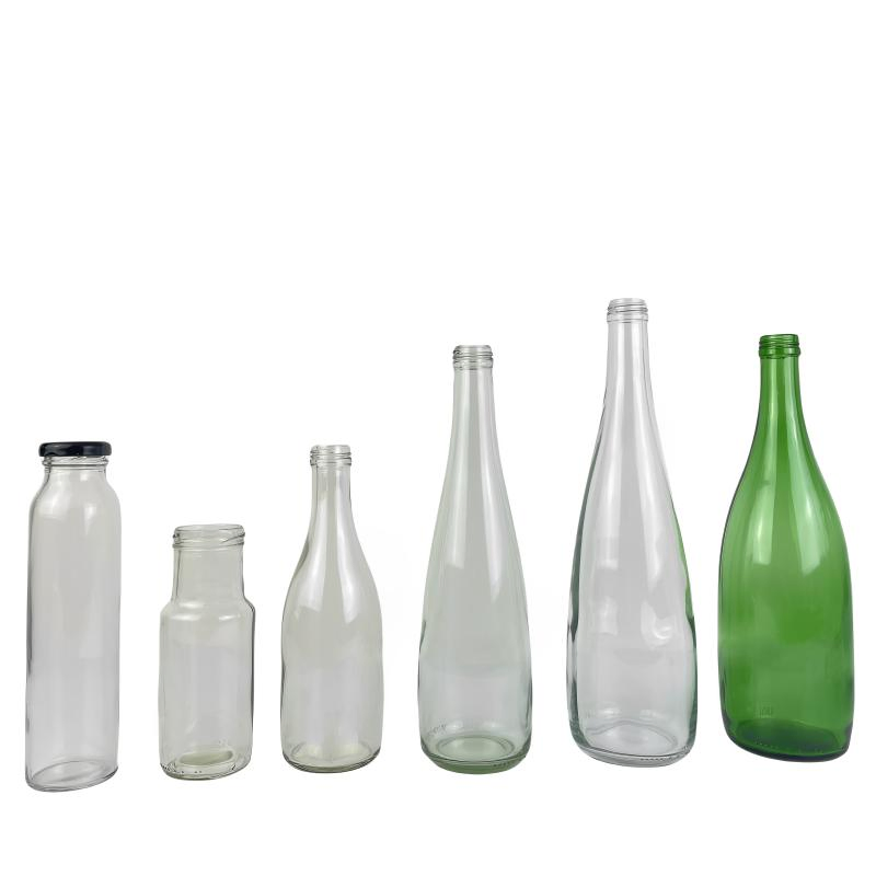 330ml 500ml 750ml 1000ml Flint Glass Water Bottle Crystal Clear Bevereage Bottles