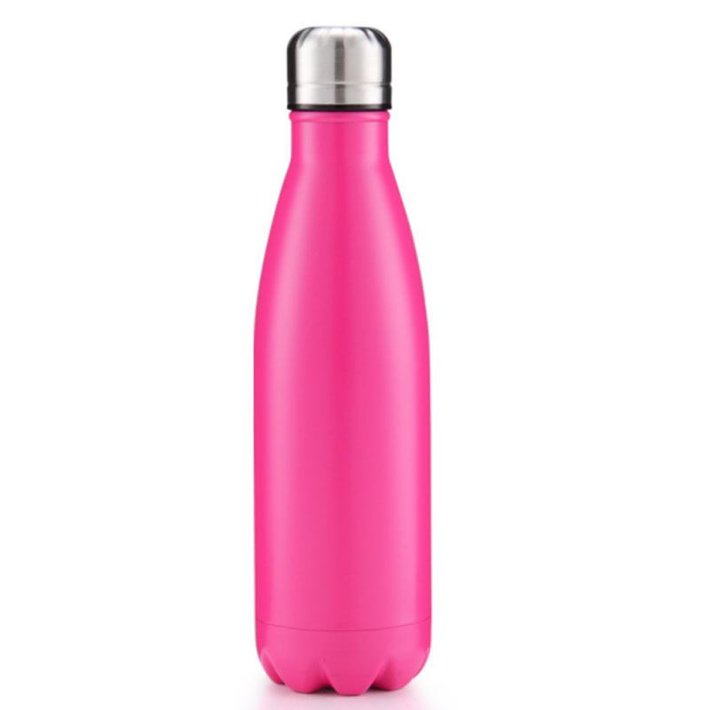 Double Wall Insulated Stainless Steel Cola Shape Sport Water Bottle