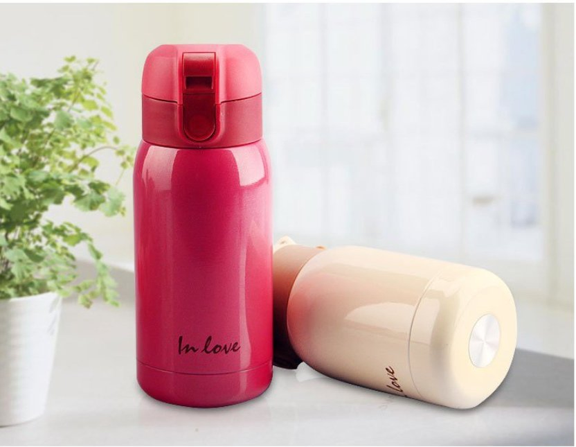 360ml Portable Cute Kids Double Wall Stainless Steel Stainless Steel Thermal Vacuum Flask for School Children