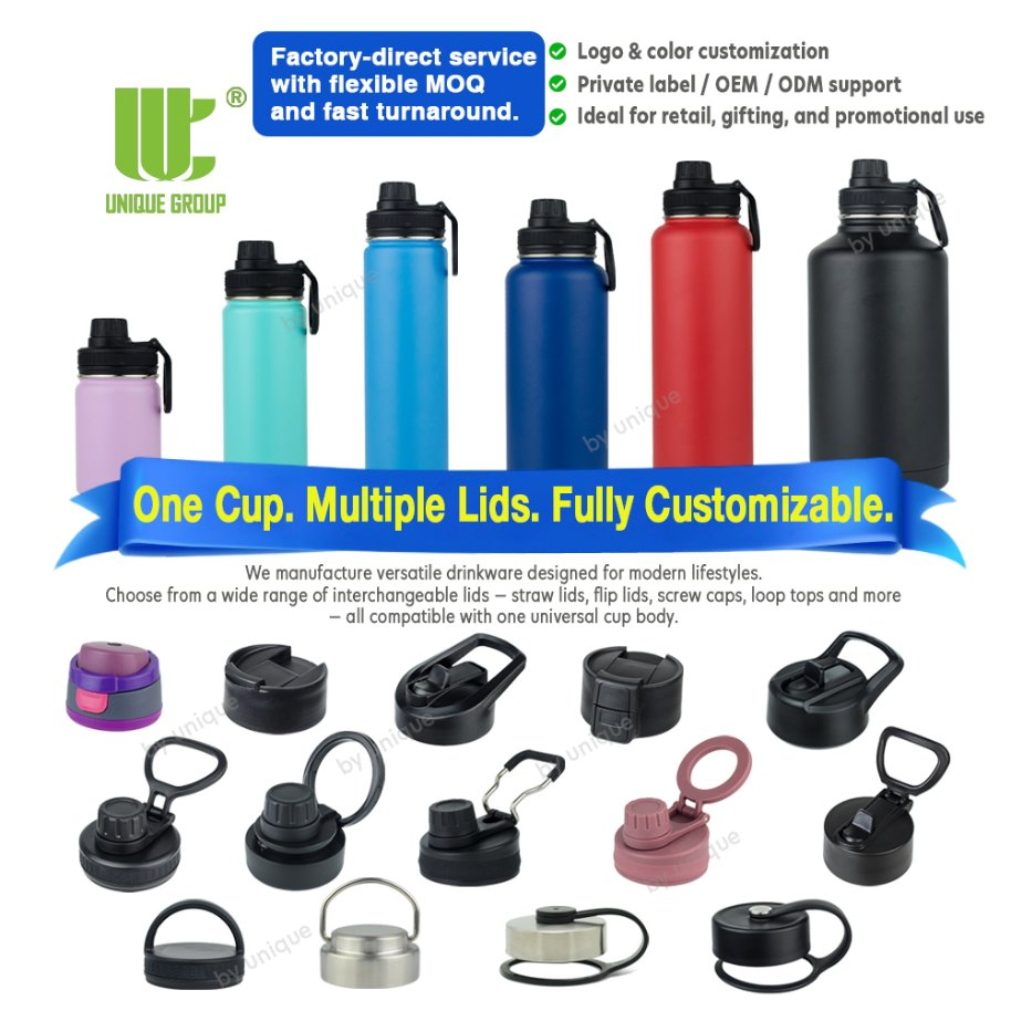 32oz Wide Mouth Stainless Steel Water Bottle Double Wall Vacuum Insulated Flask with Handle BPA Free for Outdoor Travel and Gym