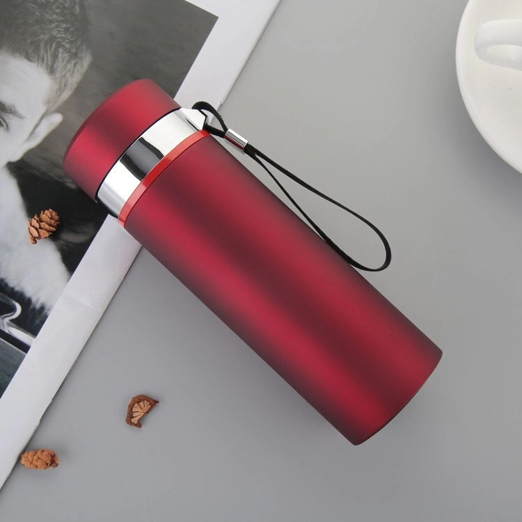 500ml Customized Red Colour Vacuum Water Bottle, Thermal Tea Flask