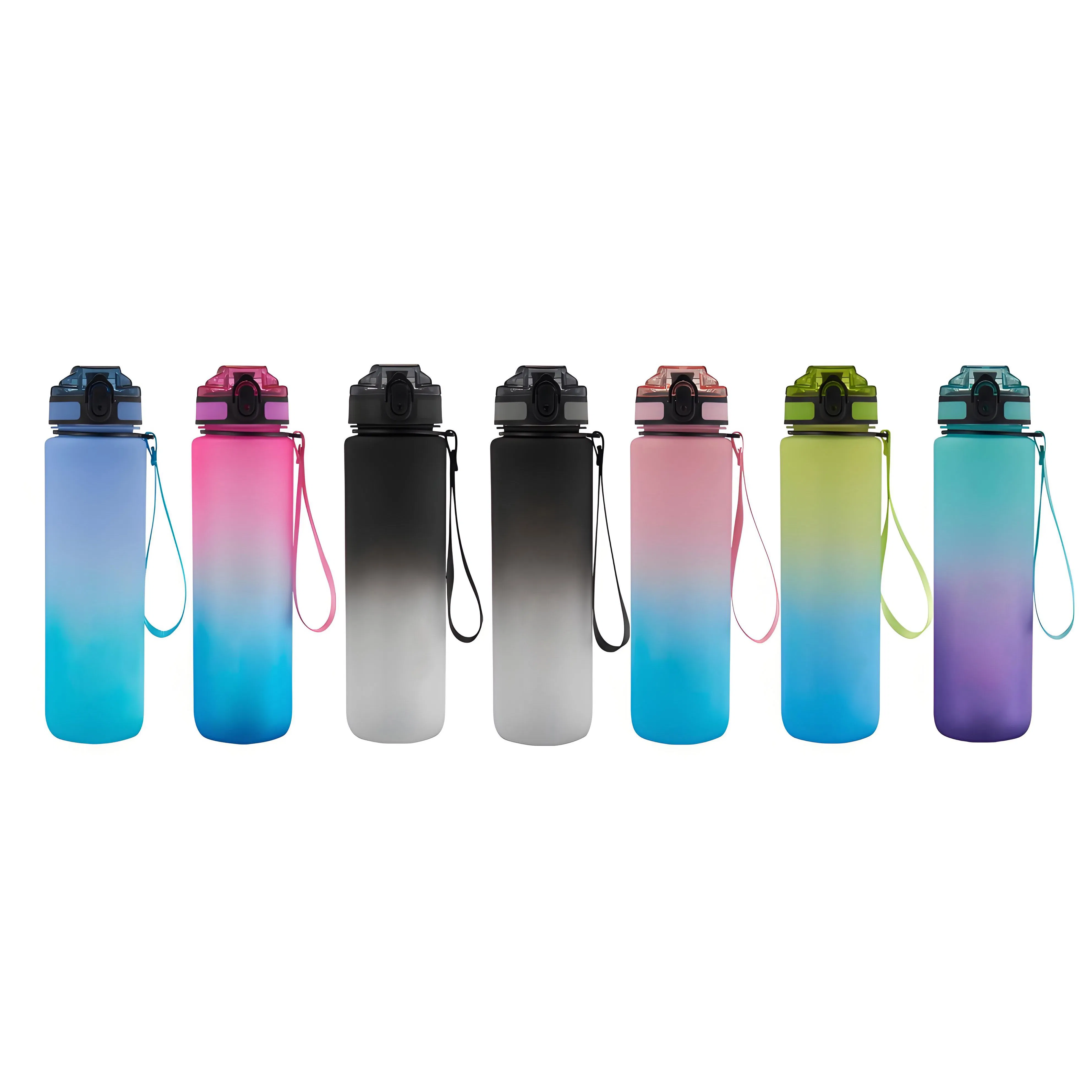 Big Capacity 1000ml Man Boy Strap CE Plastic Water Bottle with Strap