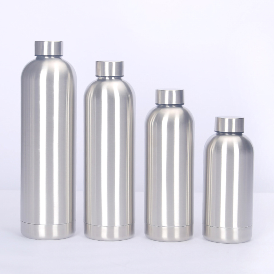 Popular Vacuum Flask Double Wall Insulated Coffee Cup Stainless Steel Rubber Matte Soft Paint Thermo Outdoor Water Bottle 500ml 750ml 1000ml