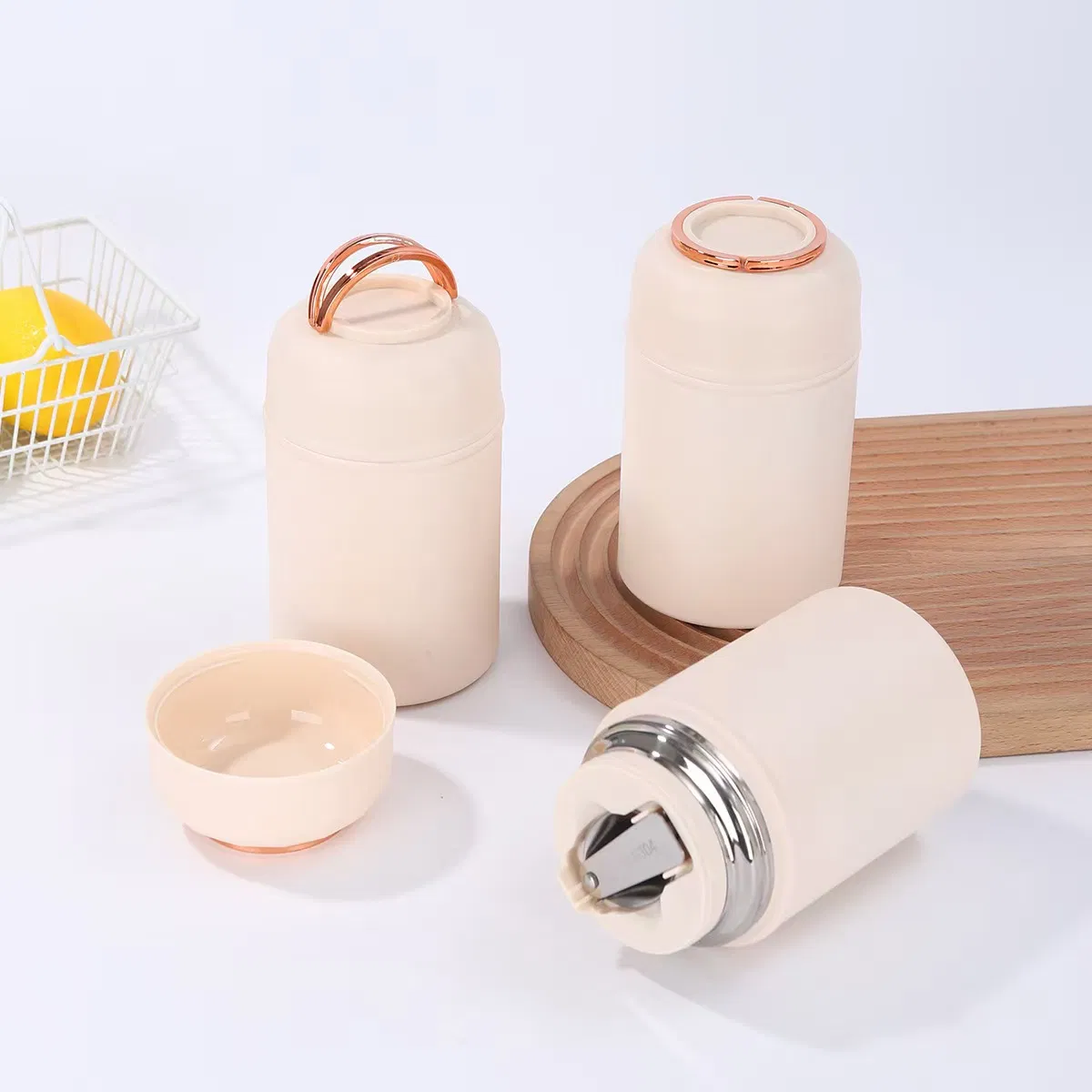 Hot Selling 500ml Double Wall Stainless Steel Insulated Food Flask Jar with Handle