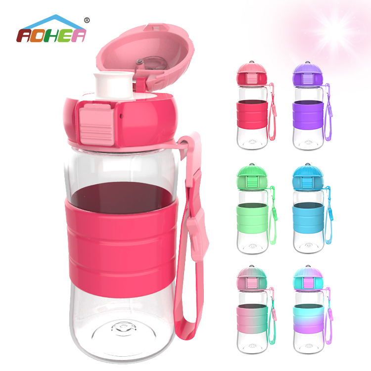 ODM 350ml Portable Water Bottles Plastic Drinking Tritan Water Bottle for Kids