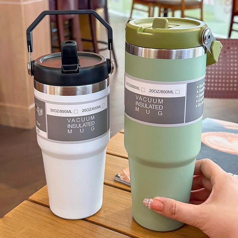 New Product Double Wall Vacuum Insulated Flip Top Stainless Steel Tumbler 30oz