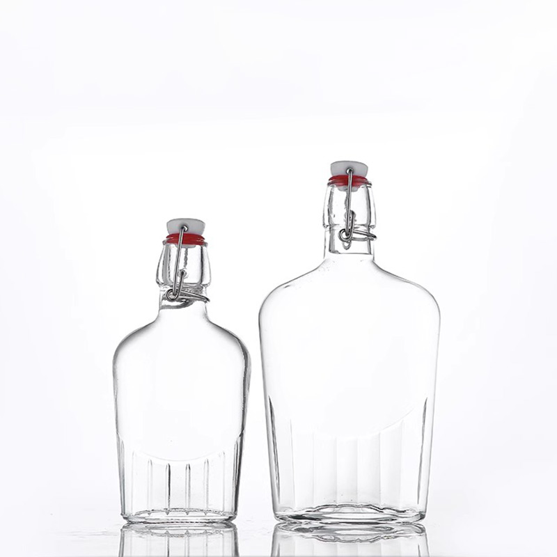 240ml 480ml Clear Swing Top Glass Bottle for Juice Water Kombucha Wine Beer Brewing