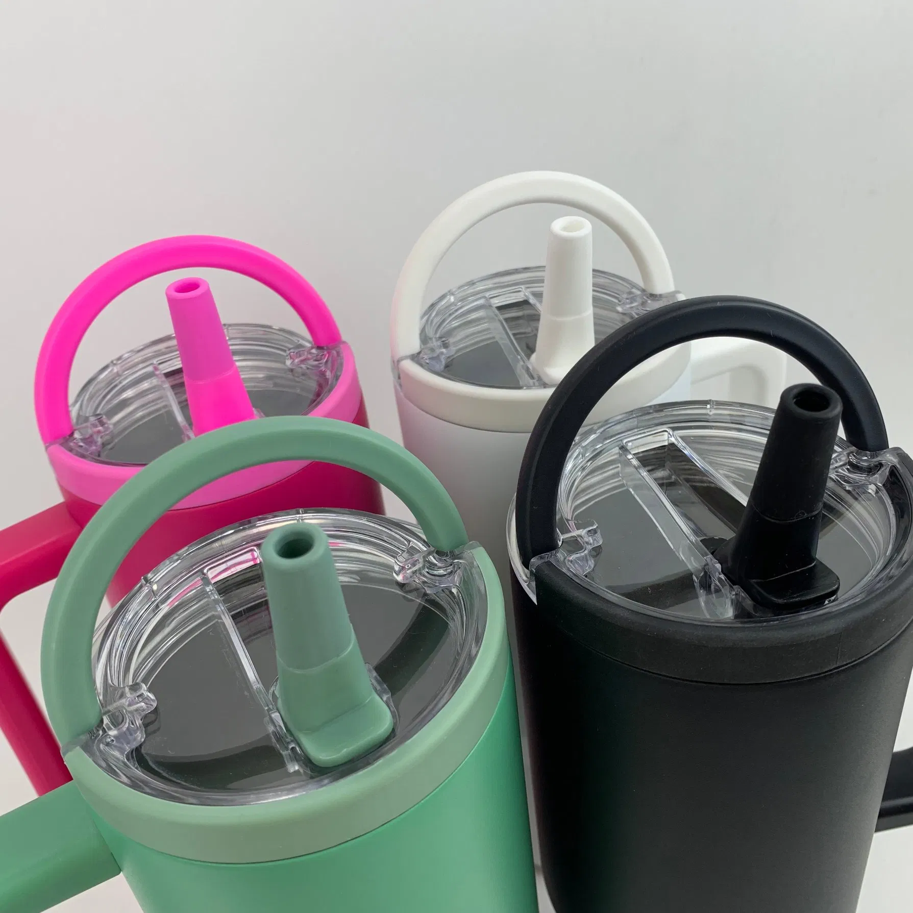 Self Patented Double Wall Stainless Steel Vacuum Tumbler Custom Insulation Thermal Flask with Handle