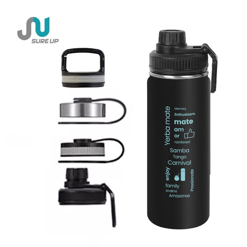 Stainless Steel Vacuum Flask 550/650/750ml Wide Mouth with Handle Portable