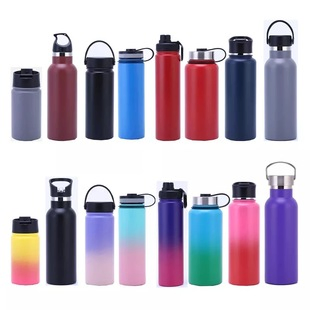 Stainless Steel Thermos Double Wall Outdoor Reusable Vacuum Flask Sport with Different Lids