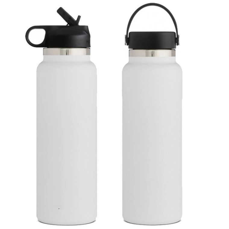 Stainless Steel Thermos Double Wall Outdoor Reusable Vacuum Flask Sport with Different Lids