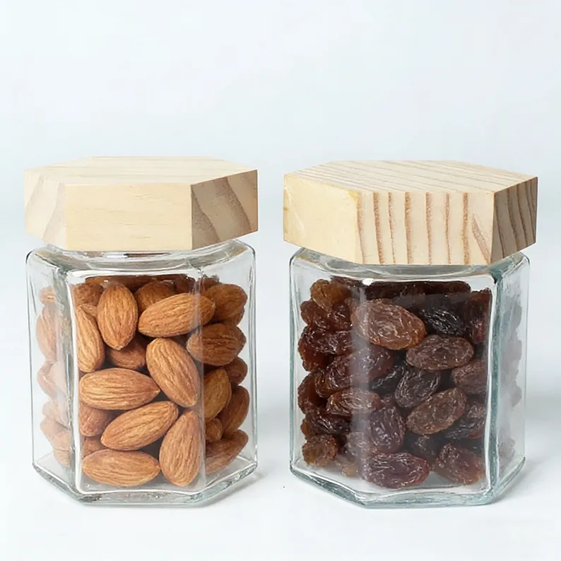 Glass Jam Jelly Jar 6